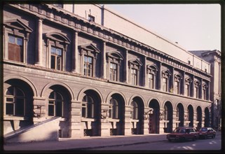 Treugolnik Company building (1915), southwest view, Omsk, Russia 1999.