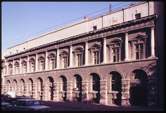 Treugolnik Company building (1915), southeast view, Omsk, Russia 1999.