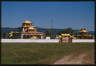Ivolginsk Buddhist Datsan, with main temple (1940s), Ivolga, Russia; 2000