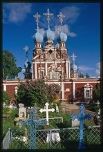 Church of the Kazan Icon of the Virgin (1694), west facade, Ustiuzhna, Russia; 2001