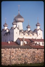 Monastery, Cathedral of the Transfiguration (1558-66), northwest view, Solovetskii Island, Russia 1998.