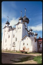Monastery, Cathedral of the Transfiguration (1558-66), southeast view, Solovetskii Island, Russia 1998.