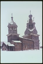 Church of the Hodigitria Icon of the Virgin (1763), southwest view, Kimzha, Russia; 2000