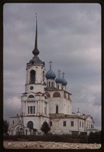 Cathedral of the Annuciation (1560-84), southwest view, with bell tower (1819-26), Sol'vychegodsk, Russia 1996.