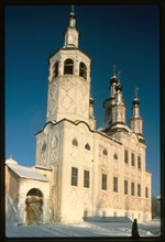 Church of the Entry into Jerusalem (1774-94), southwest view, Tot'ma, Russia 1997.