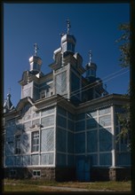 Wooden Church of Saints Peter and Paul (1904), southeast view, Shilka, Russia; 2000