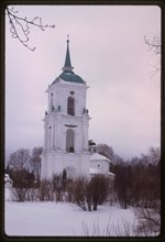 Cathedral bell tower (1767-78), east view, Kargopol', Russia 1998.
