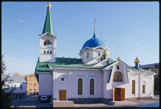 Cathedral of the Ascension (rebuilt 1990s), south facade, Novosibirsk, Russia 1999.