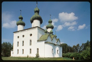 Church of the Nativity of John the Baptist (1740-51), southeast view, Kargopol', Russia 1998.