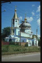 Church of Saint Nicholas (Chkalov Street 79), (1945-47), southwest view, Magnitogorsk, Russia; 2003