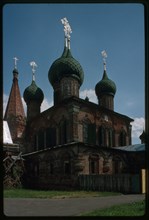 Church of Saint John Chrysostome in Korovniki (1649-54), northwest view, Yaroslavl, Russia; 1995
