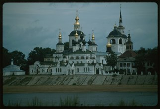 Dormition Cathedral ensemble, west view, Velikii Ustiug, Russia 1996.