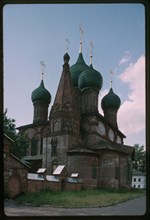 Church of Saint John Chrysostome in Korovniki (1649-54), southeast view, Yaroslavl, Russia; 1995