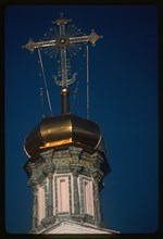 Church of the Trinity (1703-12), east view, cupola detail, Verkhotur'e, Russia 1999.