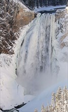 Lower Falls of the Yellowstone in Yellowstone National Park; Date: 19 November 2014