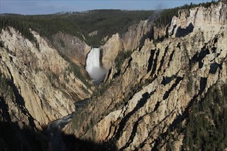Lower Falls of the Yellowstone in Yellowstone National Park; Date: 15 June 2015