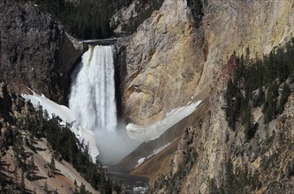 Lower Falls of the Yellowstone River in Yellowstone National Park; Date: 15 May 2013