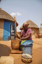 A Ghanian woman in the small village of Gupanarigu Ghana ca. 20 February 2018