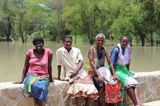 These women from Matabeleland South (Zimbabwe) are excited about the dam they built. It will be a source of livelihoods for them, future generations and livestock, March 2017