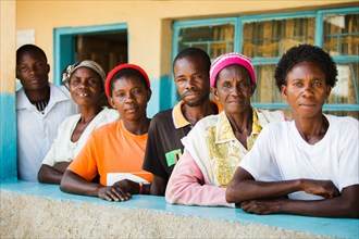 Women pose for a photo at the Lunga Health Center; Lunga, Zambia ca. 9 March 2017