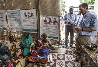 In El Fasher, North Darfur USAID Administrator Mark Green visits a health clinic assisting Sudanese people displaced by conflict in Darfur, Sudan, August 2017