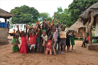 Happy children in Zambia ca. 2 March 2017