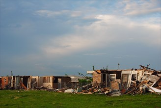 Remains of Pitcher Oklahoma after a devastating tornado ca. June 2008
