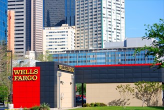 Wells Fargo Bank in downtown Dallas, TX
