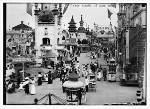 Streets of Coney Island's Luna Park amusement park