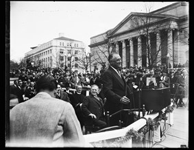 Franklin D. Roosevelt at podium, 1936