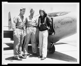 Chuck Yeager, Gus Lundquist and Jim Fitzgerald