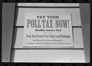 Urging voters to pay their poll tax before the deadline