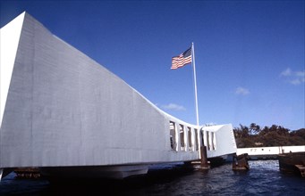 A view of the USS ARIZONA Memorial.
