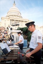 The U.S. Air Force Band gives an evening concert