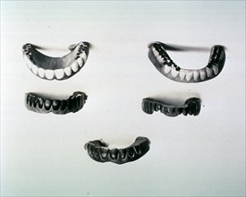 A variety of Japanese dentures