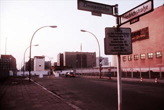 A view of Checkpoint Charlie 1983