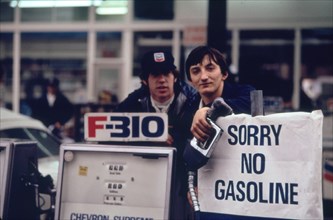 Attendants at a Chevron Gas Station in Portland