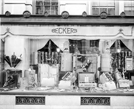 Becker's Leather Goods display window