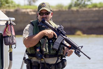 Border Patrol Agent patrol on Safe