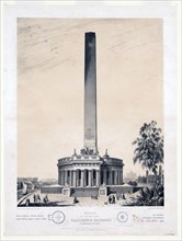 Design of the original Washington Monument