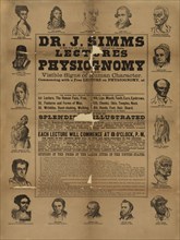 Dr. J. Simms. Lectures on physiognomy ca. 1880