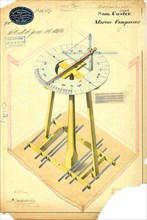 Drawing of Marine Compasses
