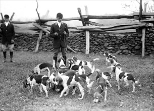George B. Post of Wall Street and his somerset pack ca. 1914