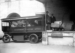 Government Printing Office Truck and workers