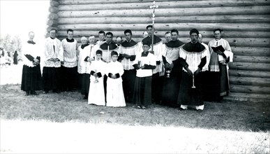 Group of Catholic Church Members 1938
