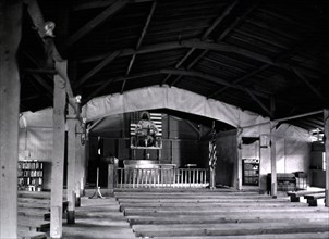 Interior of the chapel in the 237th Station Hospital