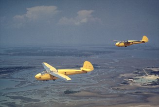 Marine Corps gliders in flight out of Parris Island