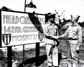 Military personnel at the 142nd General Hospital