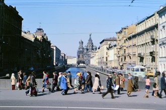 Moscow street scene ca. May 1978