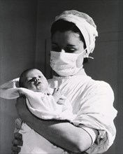 Nurse with baby